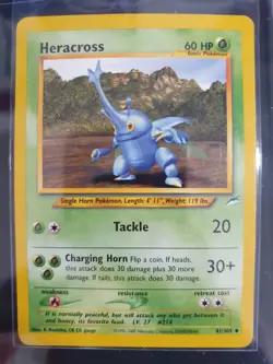 Heracross 41/105 - Neo Destiny Set - Pokemon Card - Excellent Condition - Image 1