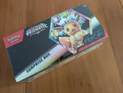 Pokemon TCG Scarlet and Violet Prismatic Evolutions Surprise Box New Sealed - Image 1