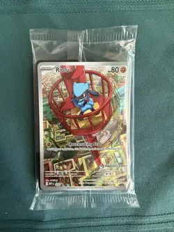 SEALED Riolu Pokemon Center Edition 010 Mega Evolution ETB Promo - Pokemon TCG - Image 1