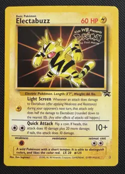 Electabuzz Movie WB Stamp Promo 02/53 Wotc Black Star Promo Pokemon S13 - Image 1
