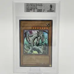 Yu-Gi-Oh BGS 9 Blue-Eyes White Dragon LOB-001 Ultra Rare 1st Edition Yugioh - Image 1