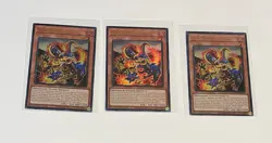 3x Yu-Gi-Oh! Jurrac Megalo #BLMM-EN016 1st Edition Ultra Rare (NM) - Image 1