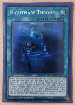 Nightmare Throne MP25-EN072 Prismatic Secret Rare 1st Ed - Image 1