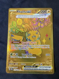 Pikachu EX Prismatic Evolutions Holo Hyper Rare Card 179/131 SV - Image 1