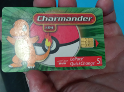 2000 Pokemon - CHARMANDER - Bell Canada QuickChange Phone Card # 4 RARE - Image 3