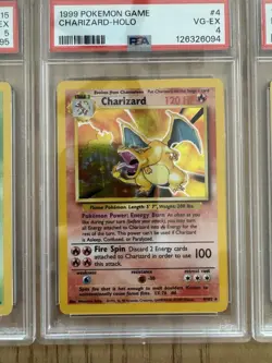 Charizard, Blastoise, Venusaur-Holos-Base set- PSA 3 Card Lot - Image 2