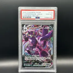 PSA 10 GEM MINT Grimmsnarl VMAX 115/189 Darkness Ablaze FULL ART Pokemon Card - Image 1