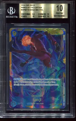 Sanji OP06-119 SEC BGS 10 Wings of Captain One Piece Card - Image 1