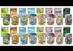 Pokemon Prismatic Evolutions 8 Tins w Promo Cards Costco 2-pack x 5 lot - Image 1