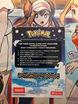 Shiny Koraidon & Miraidon Pokemon Scarlet Violet Code Card - Gamestop *CODE ONLY - Image 2