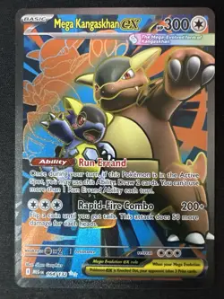 Pokemon TCG Mega Kangaskhan EX Mega Evolution Ultra Rare Full Art Card 164/132 - Image 1