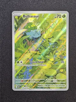 Bulbasaur - 166/165 - 151 English - Illustration Rare - Pokemon Card - MINT - Image 1
