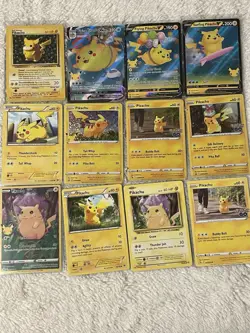 Pikachu 22 Card Lot Holo Black Star Promo Common Rare Vintage NM/LP - HP - Image 1