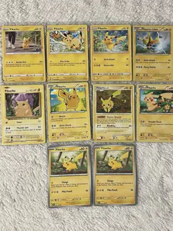 Pikachu 22 Card Lot Holo Black Star Promo Common Rare Vintage NM/LP - HP - Image 2