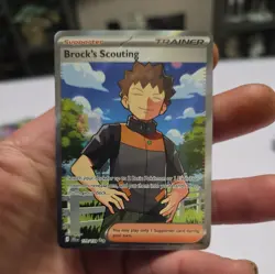 Brock's scouting trainer 179/159 journey together NM pokemon card - Image 1