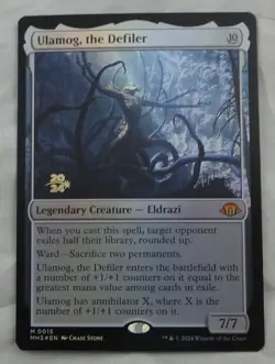 Magic The Gathering MH3 Prerelease Ulamog, The Defiler Foil Card NM - Image 1