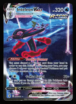 Inteleon VMAX 266/264 Alternate Full Art Fusion Strike Pokemon Card - Image 1