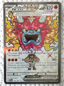 Hearthflame Mask Ogerpon 192/167 Twilight Masquerade Full Art Pokemon Card N/M - Image 1