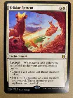 MTG 1x Felidar Retreat # 16 Zendikar Rising Magic the Gathering Card x1 NM - Image 1