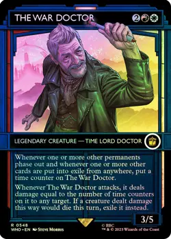 MTG FOIL The War Doctor Showcase - Doctor Who Commander #548 - Image 1