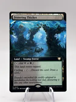Festering Thicket 0041 Extended Art Commander: Edge of Eternities EOC MTG NM - Image 1