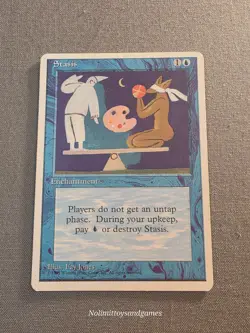 MTG 4th Edition Stasis #104 Magic The Gathering Rare Free Shipping - Image 1