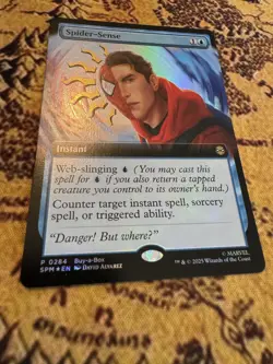 MTG Spider-Man Spider-Sense 0284 Extended Art Foil Buy-a-Box Buy A Box Promo NEW - Image 2