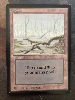 *** Beta Swamp (A) Grey Sky *** NM+ - DUTY FREE - Vintage MtG Magic - Image 1