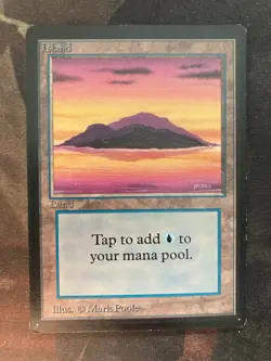 *** BETA Island B - Sunset *** EX+ Vintage MtG Magic - Image 1