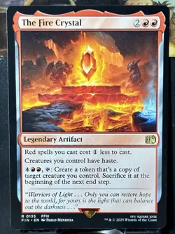 The Fire Crystal - Reg - MTG - Final Fantasy - FIN - 0135 - RARE ~ NM - Image 3