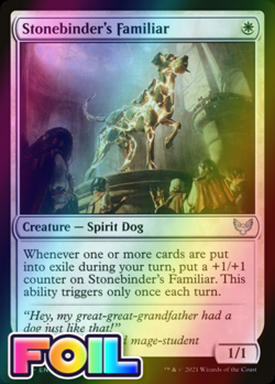 x1 Stonebinder's Familiar STX MTG 31/275 FOIL UNCOMMON M/NM 1x - Image 1