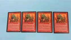4x GOBLIN CADETS PLAYSET URZA'S SAGA MAGIC THE GATHERING MTG NM / UNPLAYED - Image 1