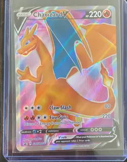 Pokemon TCG Charizard V SWSH050 - Black Star Promo FA Holo Full Art - Image 1