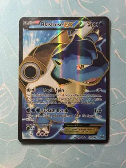 TCG Pokemon English XY Era Blastoise EX (142 Full Art) 142/146 XY Holo - Image 1