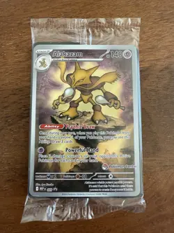 Pokemon Center Stamped Alakazam 009 Pokemon Mega Evolutions - ETB Promo Sealed - Image 1