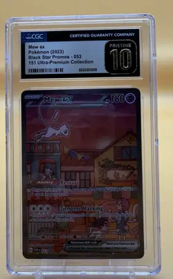 Pokemon Mew EX 053 (2023) Englisch Black Star Promo CGC 10 Pristine - Image 1