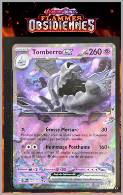 Carte Pokemon Tomberro EX 102/197 EV3:Ecarlate Violet Flammes Obsidiennes OBF - Image 1