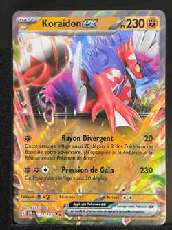 Carte Pokemon Koraidon EX 124/197 EV3:Ecarlate Violet Flammes Obsidiennes OBF - Image 2