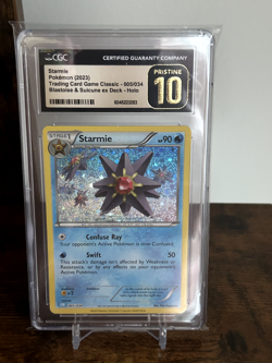 CGC PRISTINE 10 2023 Starmie 005/032 Pokemon TCG Classic - Holo - Image 2