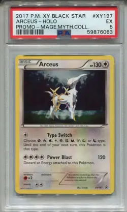 Pokemon X & Y Black Star Promo XY197 Arceus Holo PSA 5 - Image 1