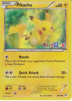 1x PIkachu - 26/83 - Toys R Us Promo Lightly Played Pokemon Unique and Misc. Pok - Image 1