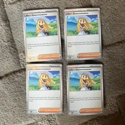 4x Lillie's Determination 119/132 Mega Evolution - Pokemon TCG - playset - Image 1