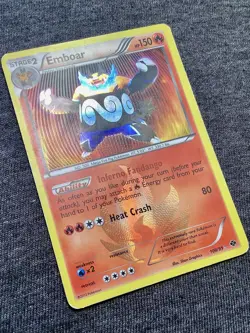Emboar Holo Secret Rare BW Pokemon Next Destinies 100/99 Secret Rare - Image 5