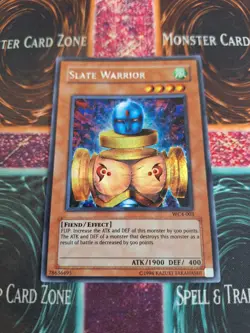 Yu-Gi-Oh! Slate Warrior WC4-003 Prismatic Secret Rare Limited Near Mint - Image 1