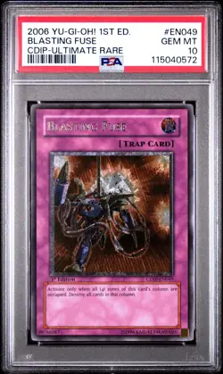 2006 Yu-Gi-Oh! Blasting Fuse Cyberdark Impact CDIP 1st Edition UTR PSA 10 - Image 1