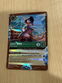 Disney Lorcana TCG Treasure Cruise Exclusive Promo Card - Daisy Duck - Image 1