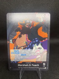 Marshall.D.Teach OP09-081 Leader Emperors in the New World One-Piece Card Game - Image 1