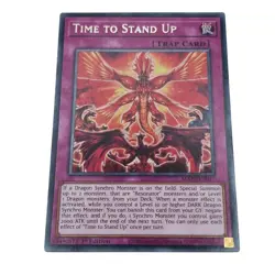 Yu-Gi-Oh! Maze of Memories Time To Stand Up MAZE-EN017 Trap Card 1st Edition - Image 1