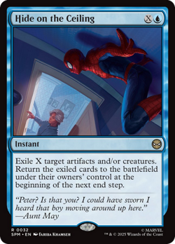 Hide on the Ceiling FOIL Marvel's Spider-Man NM Instant Rare MAGIC CARD ABUGames - Image 1