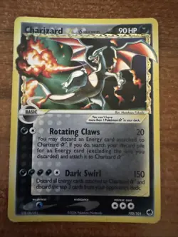 2006 EX Dragon Frontiers Charizard Gold Star Holo Card 100/101 - Image 1